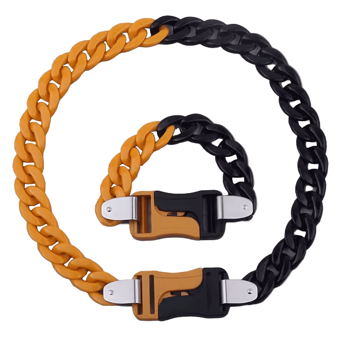 Acrylic Chain Yellow/Black