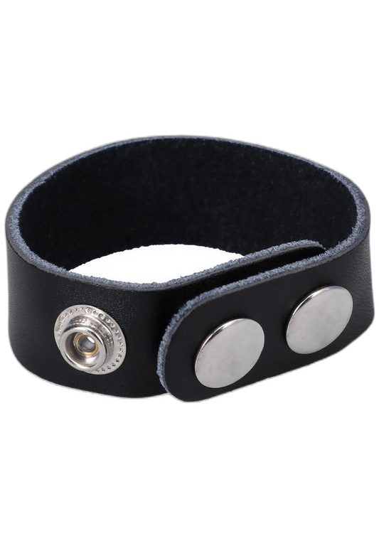 ruff GEAR Leather Snap Cock Ring