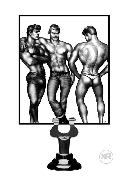 Tom of Finland Blue 3 Piece Silicone Cock Ring Set
