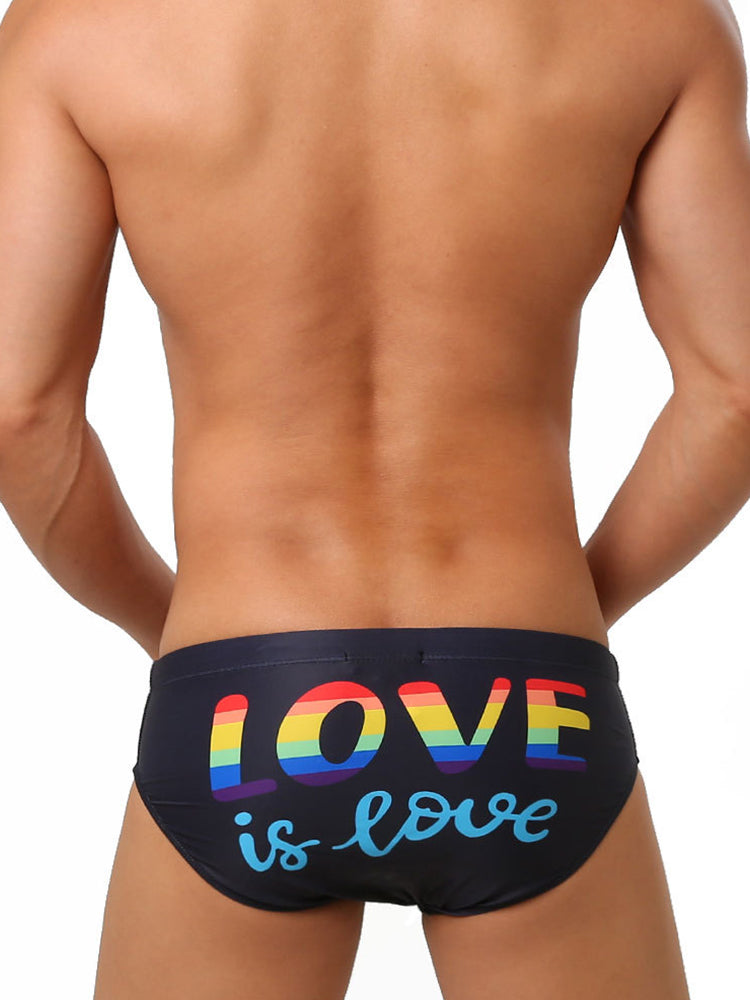 Love Is Love Rainbow Sexy Bikini Briefs