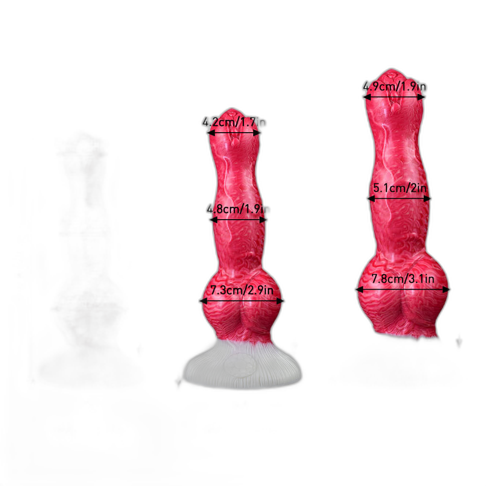 PupJoy - Realistic Dog Dildo - Knot Dildo - 3 Sizes