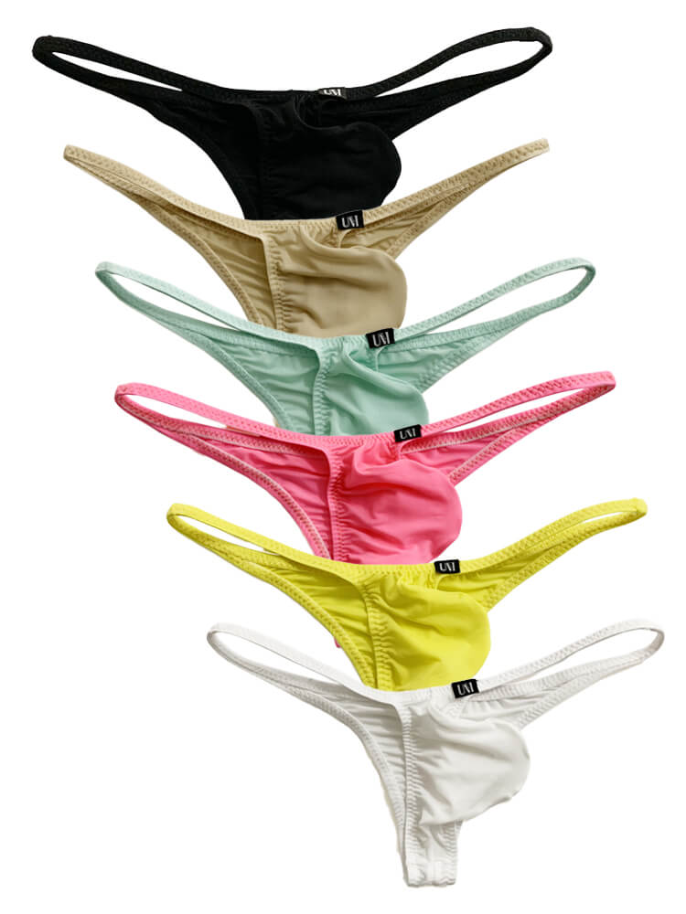 Men's Sexy Half Wrapped Hip Thin Strap Briefs