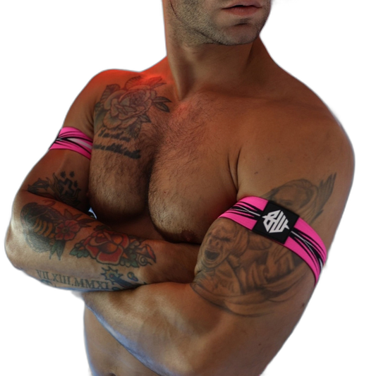 Breedwell Circuit Breaker Armbands Neon Pink