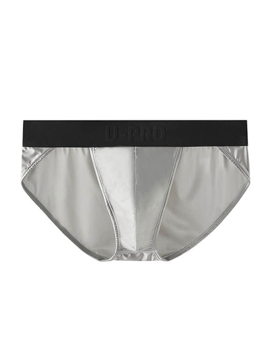 Men's Sexy Silk Ultra-Thin High-Slit Elastic Briefs