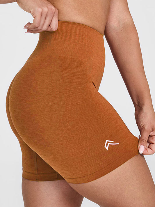 Sexy Solid Color Peach-Lift Sports Fitness Shorts