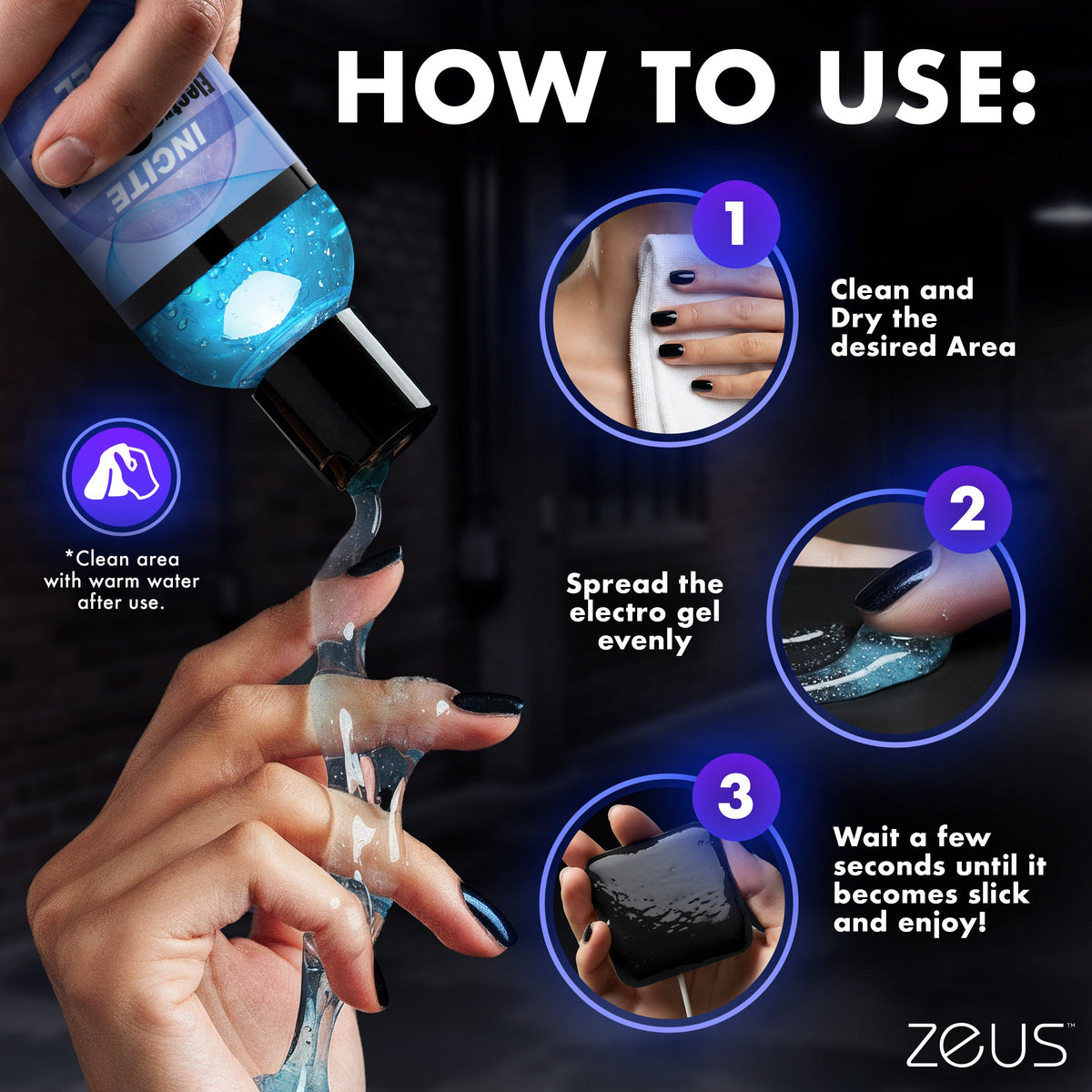 Zeus 8.5oz Incite Electrosex Gel