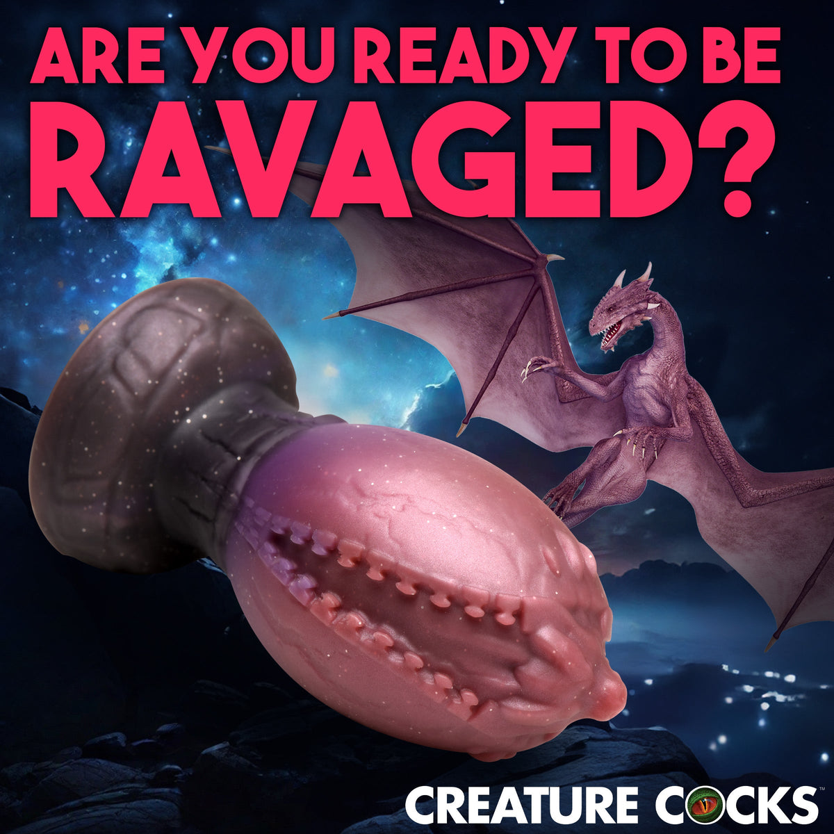 Large Dragon Hatch Silicone Egg with Free Lubricant