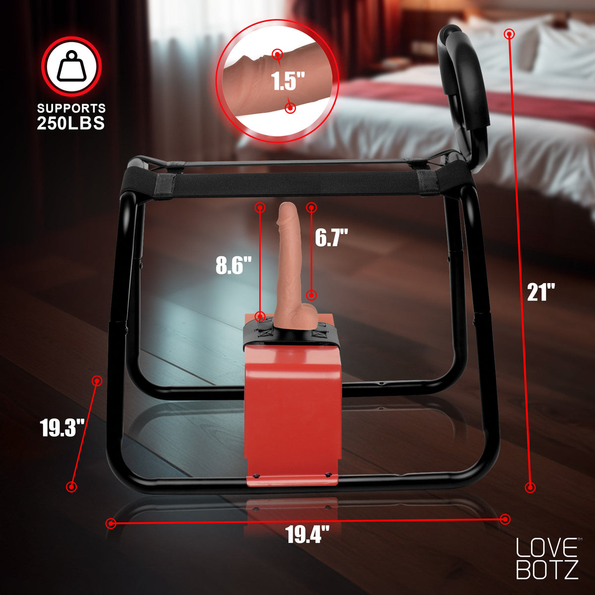 Bangin' Bench with Thrusting & Vibrating Dildo