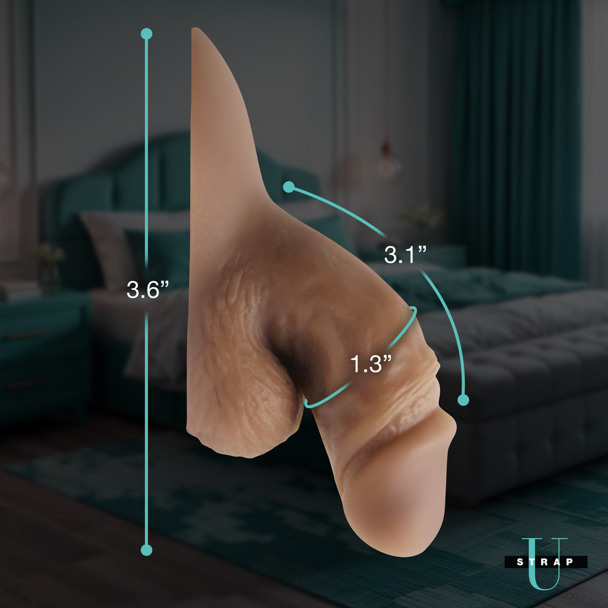 3.6' Silicone Packer Dildo