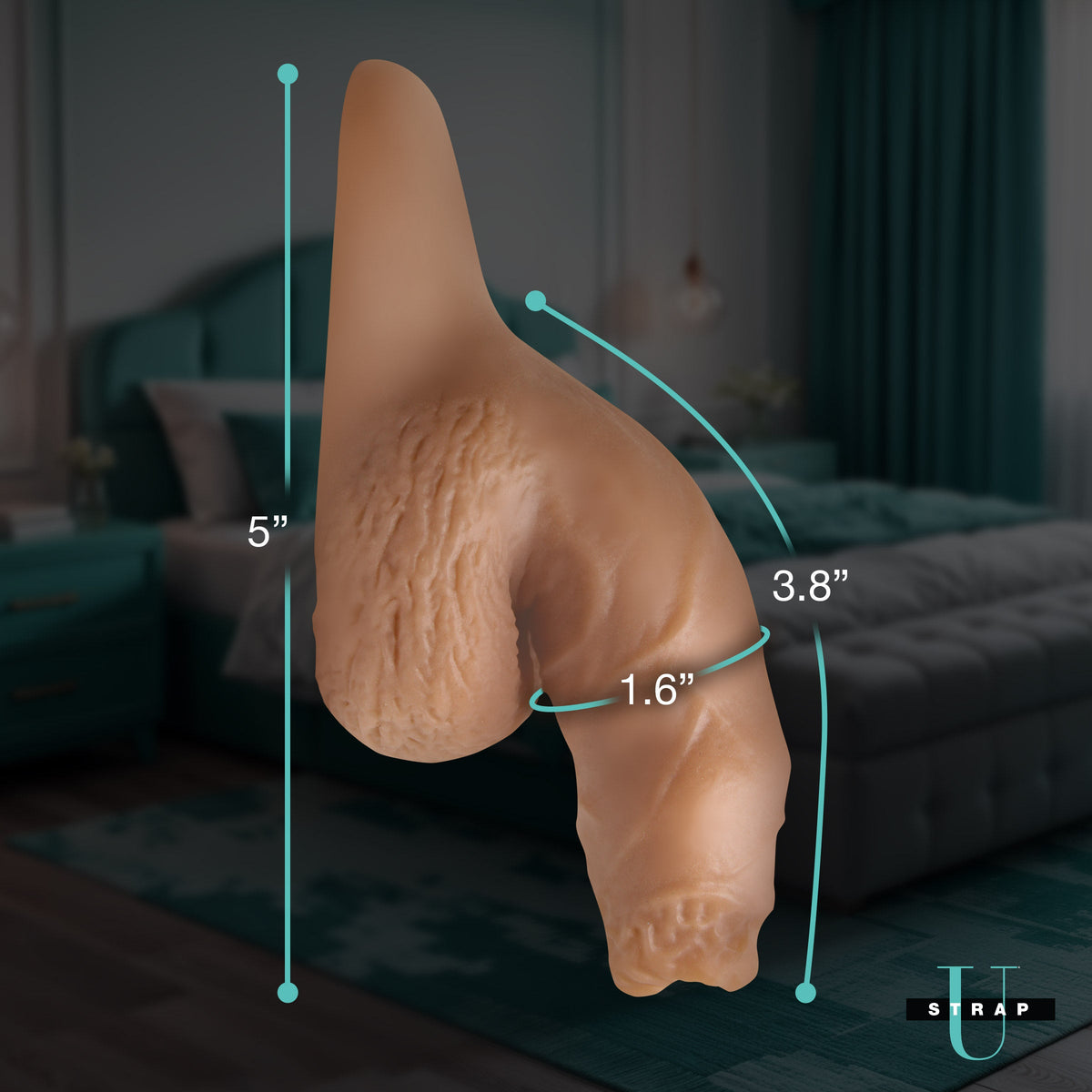 5.1' Uncut Silicone Packer Dildo