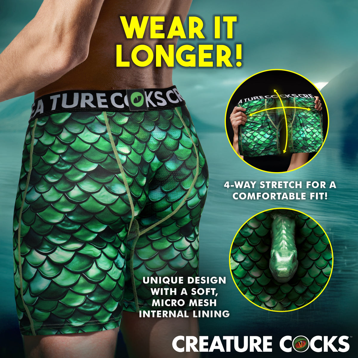 Creature Cocks Cockness Monster Boxer Shorts