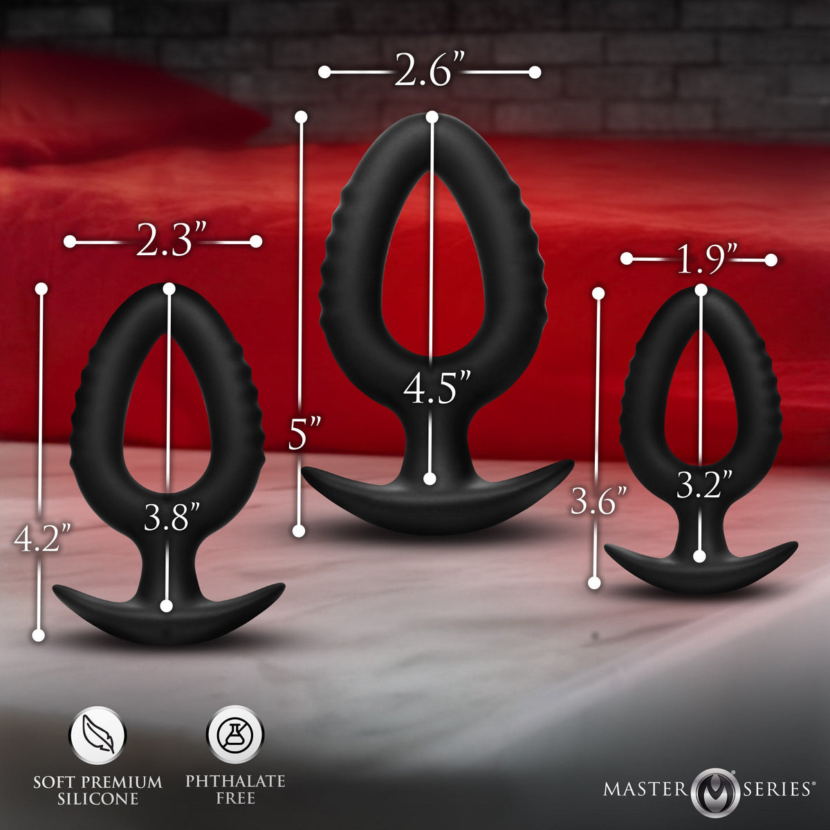 Pop Plugs 3 Piece Silicone Anal Trainer Set