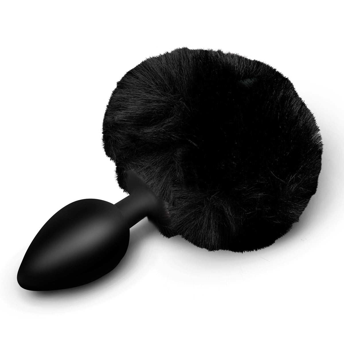 Fluffy Bunny Tail Silicone Plug