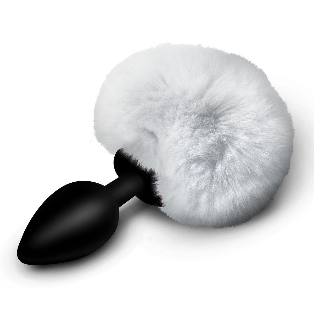 Fluffy Bunny Tail Silicone Plug