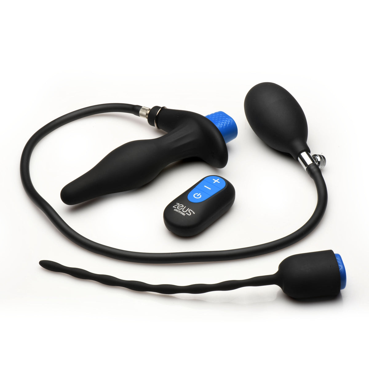 E-Stim Inflatable Anal Plug & Urethral Sound Kit