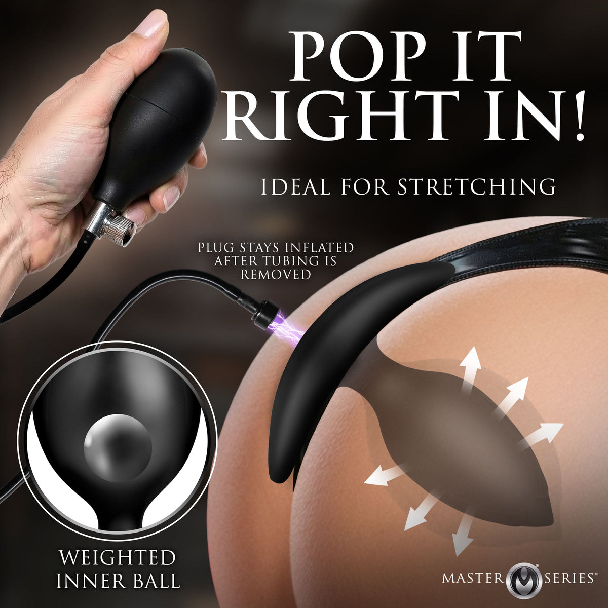 Ass Expander Magnetic Inflatable Anal Plug