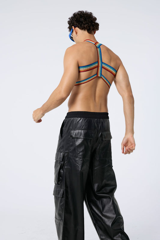 Allure Rainbow Cutout Chest Strap
