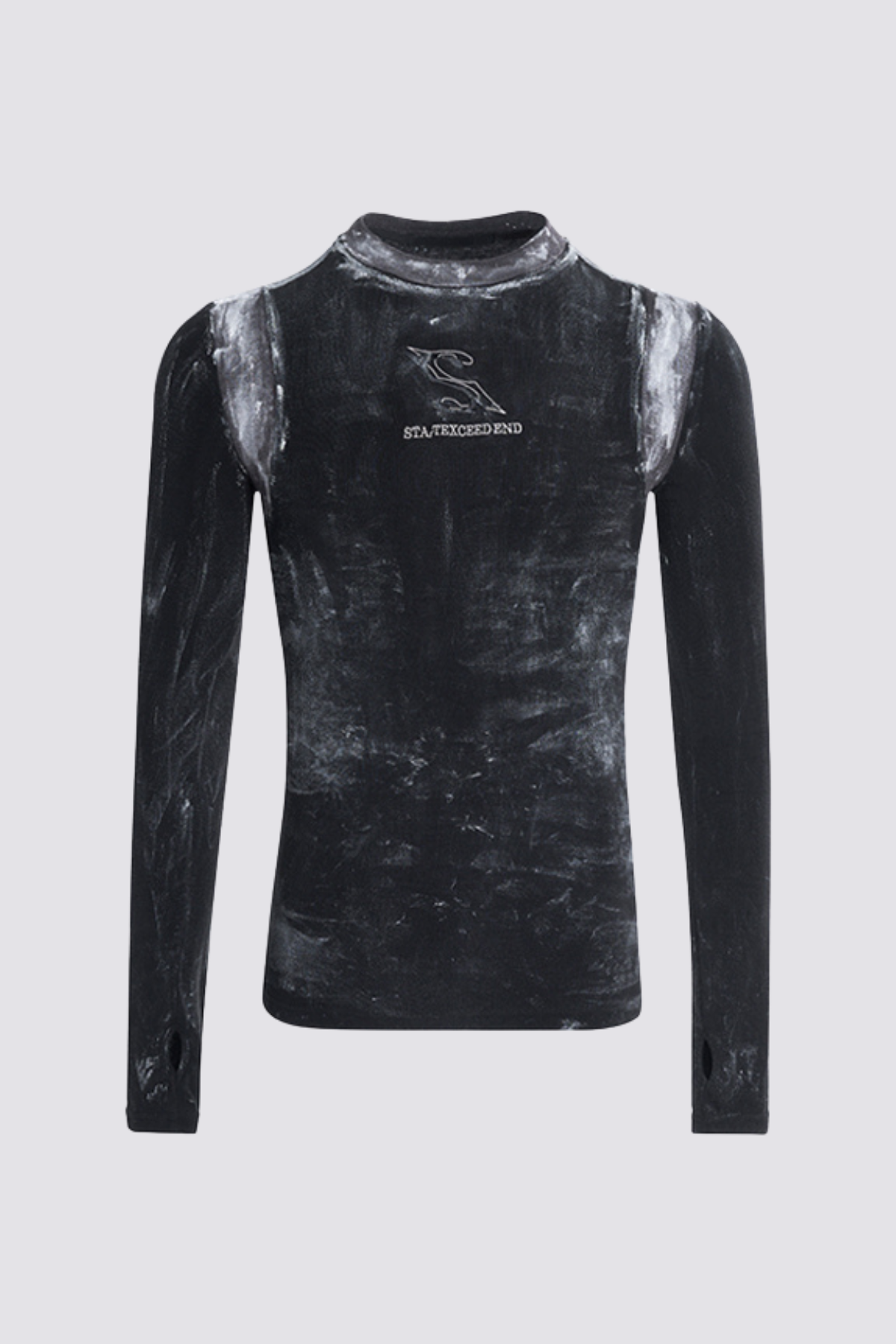 Ash Frame Long Sleeve Graffiti Top