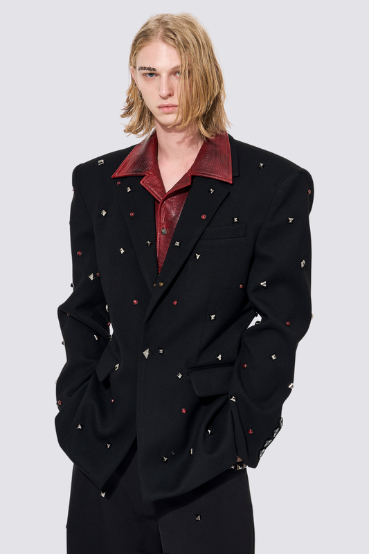 Ash Thread Rivet Button Jacket