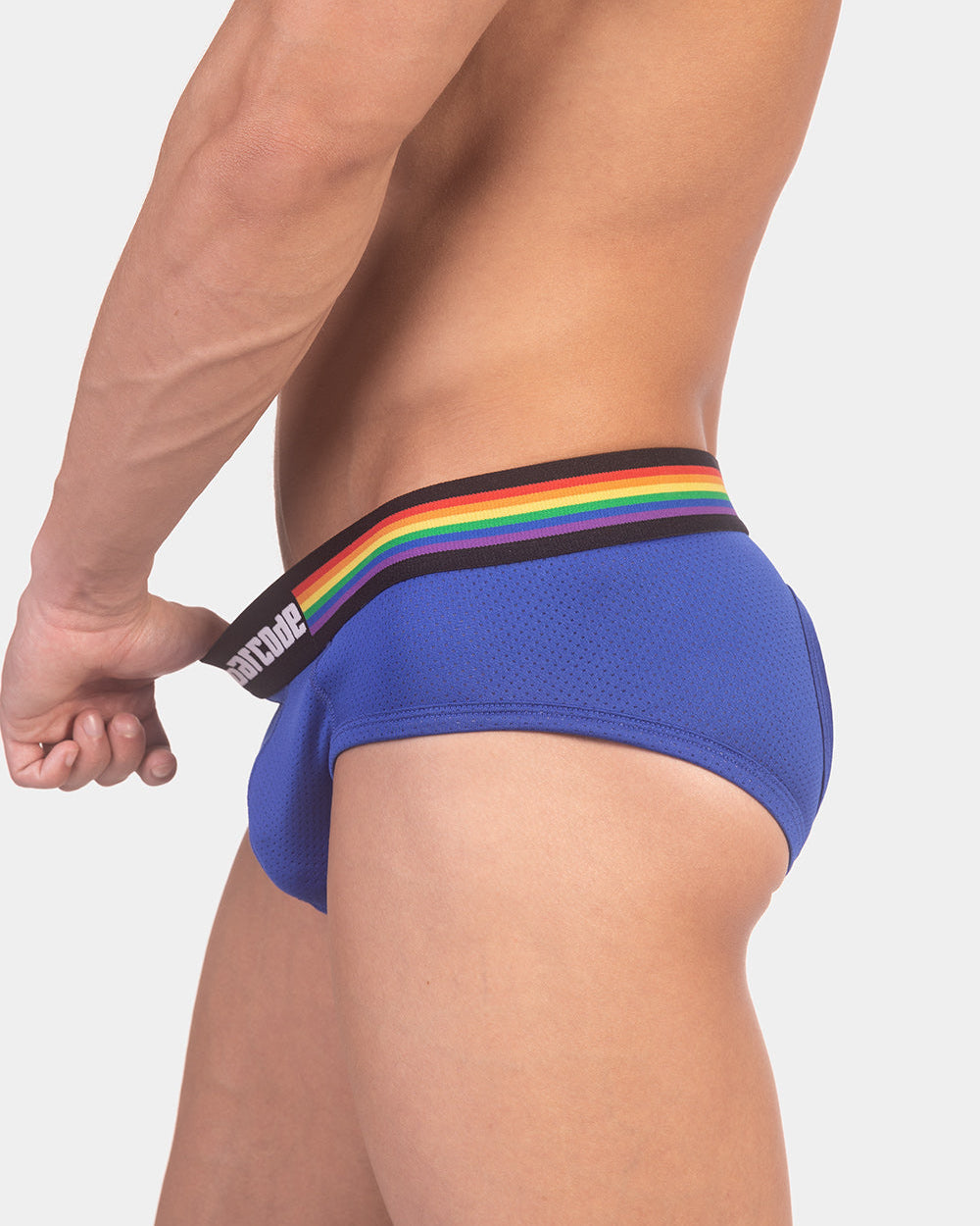 Barcode Berlin Multipack 1x Backless Brief Pride Royal + 1x Pride Harness White
