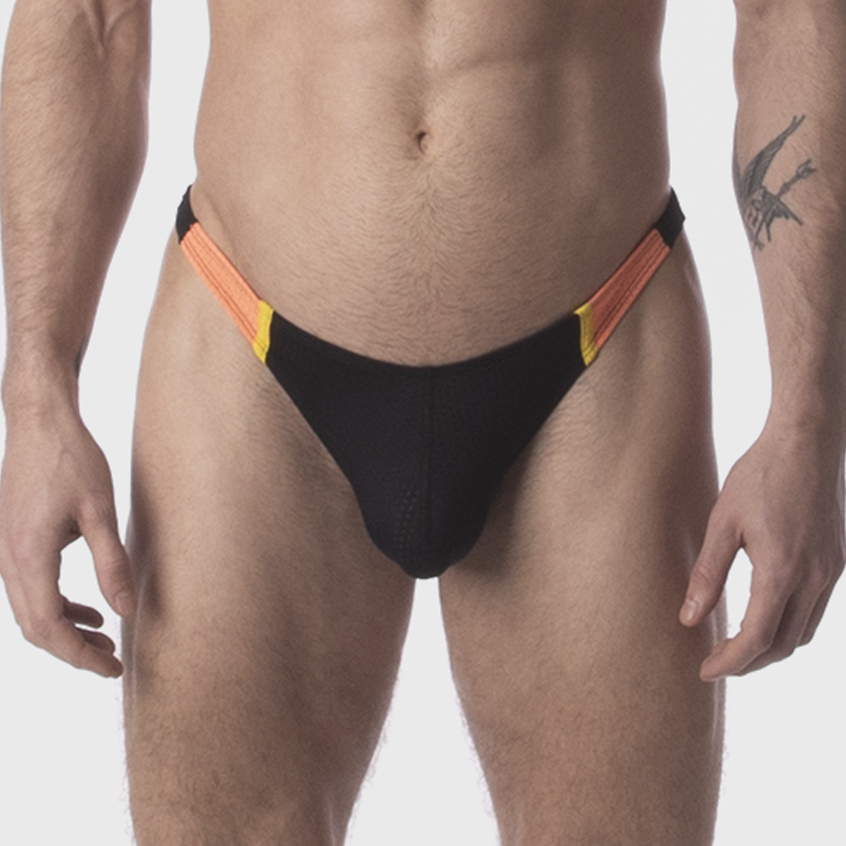 Barcode Berlin Thong RONAK Black-Orange-Yellow