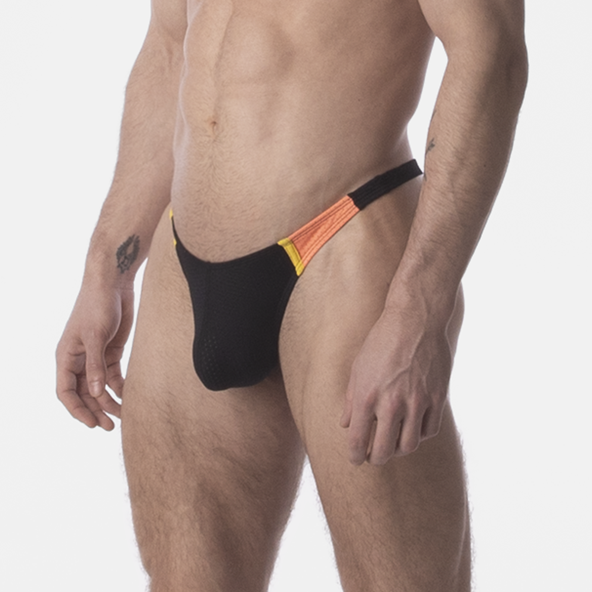 Barcode Berlin Thong RONAK Black-Orange-Yellow