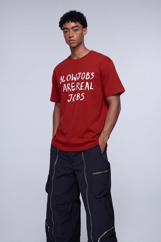 Bare Ink Print T-Shirt Wine