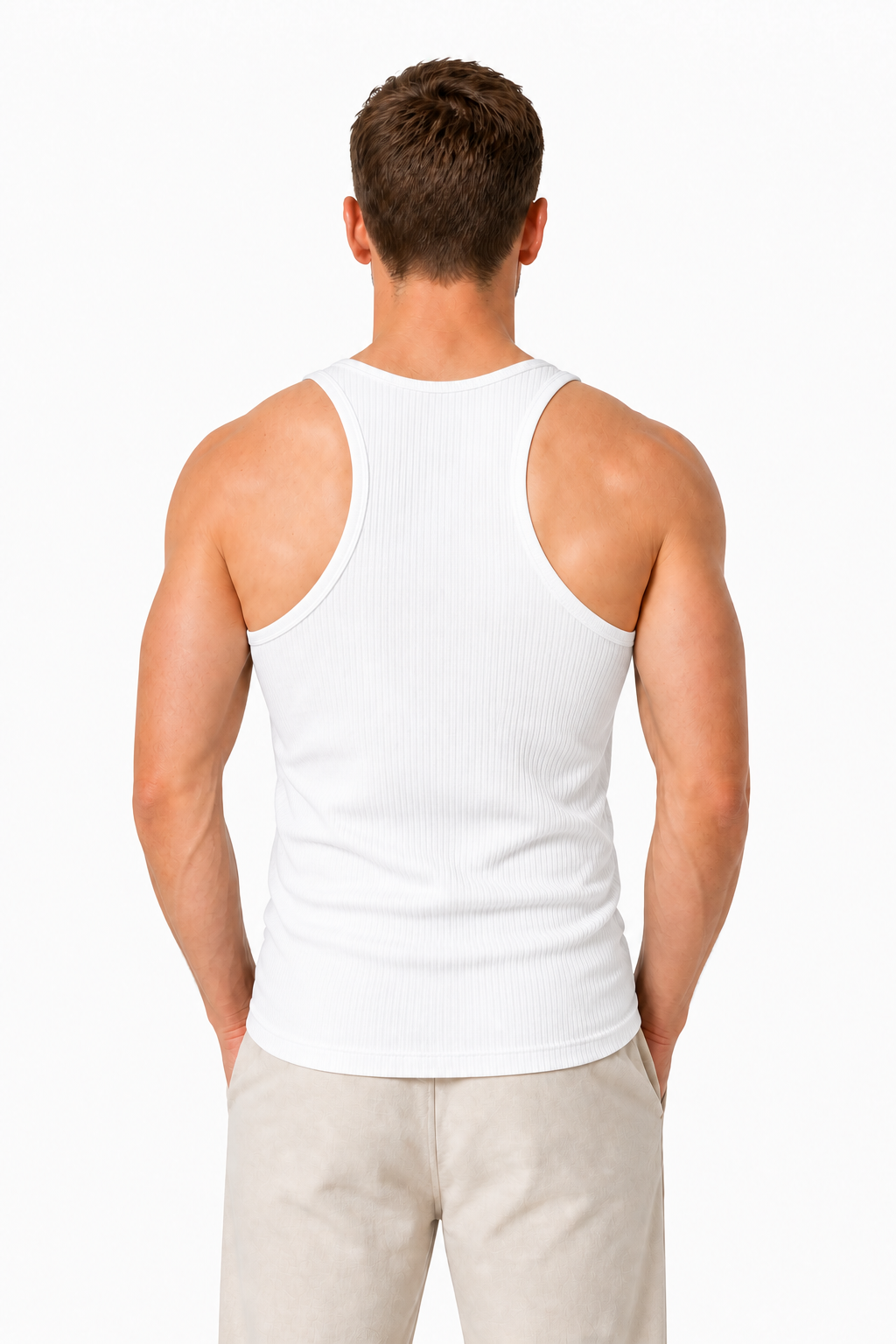 Men's Breathable Ribbed Gym Tank
