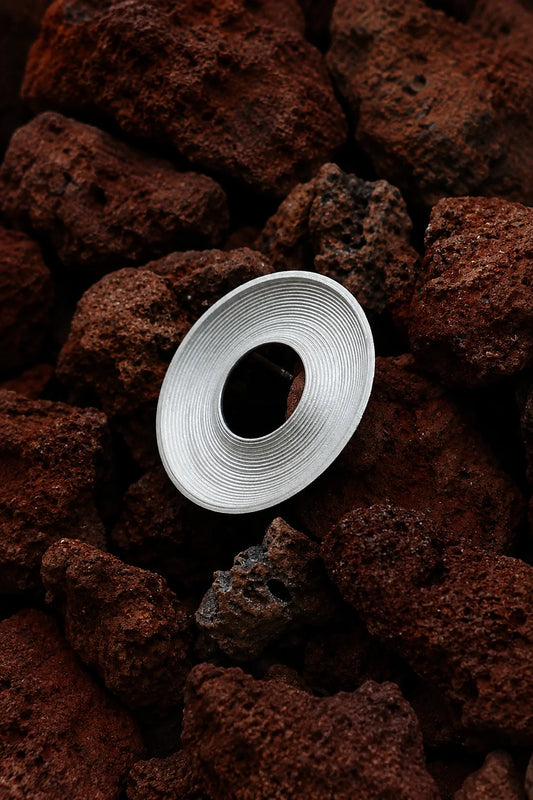 Textured Disc Stud Earrings