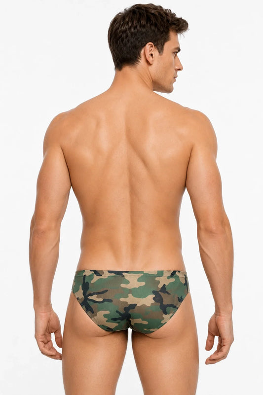 Men's Breathable Camo Mesh Briefs