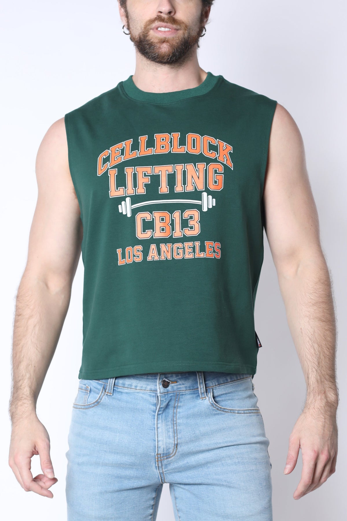 CB13 Lifting Club Cropped Tank