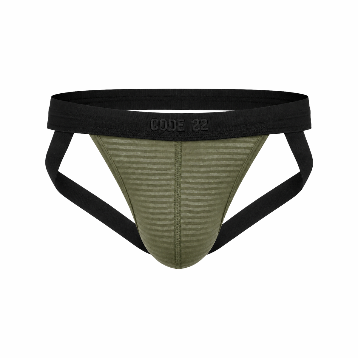 CODE 22 Zebra Jockstrap Khaki