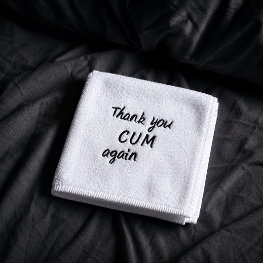 Thank You, Cum Again | Microfibre Facecloth