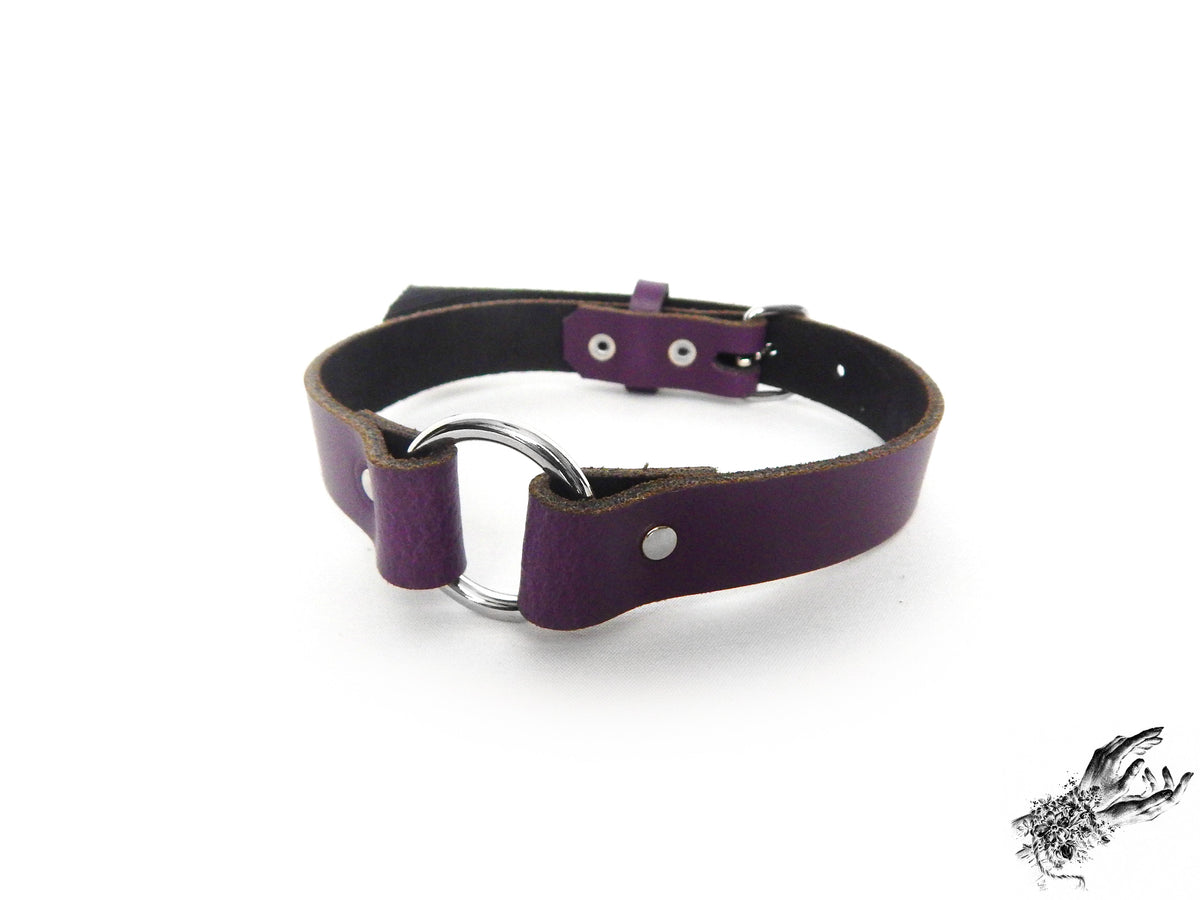Black O Ring and Pentagram Choker
