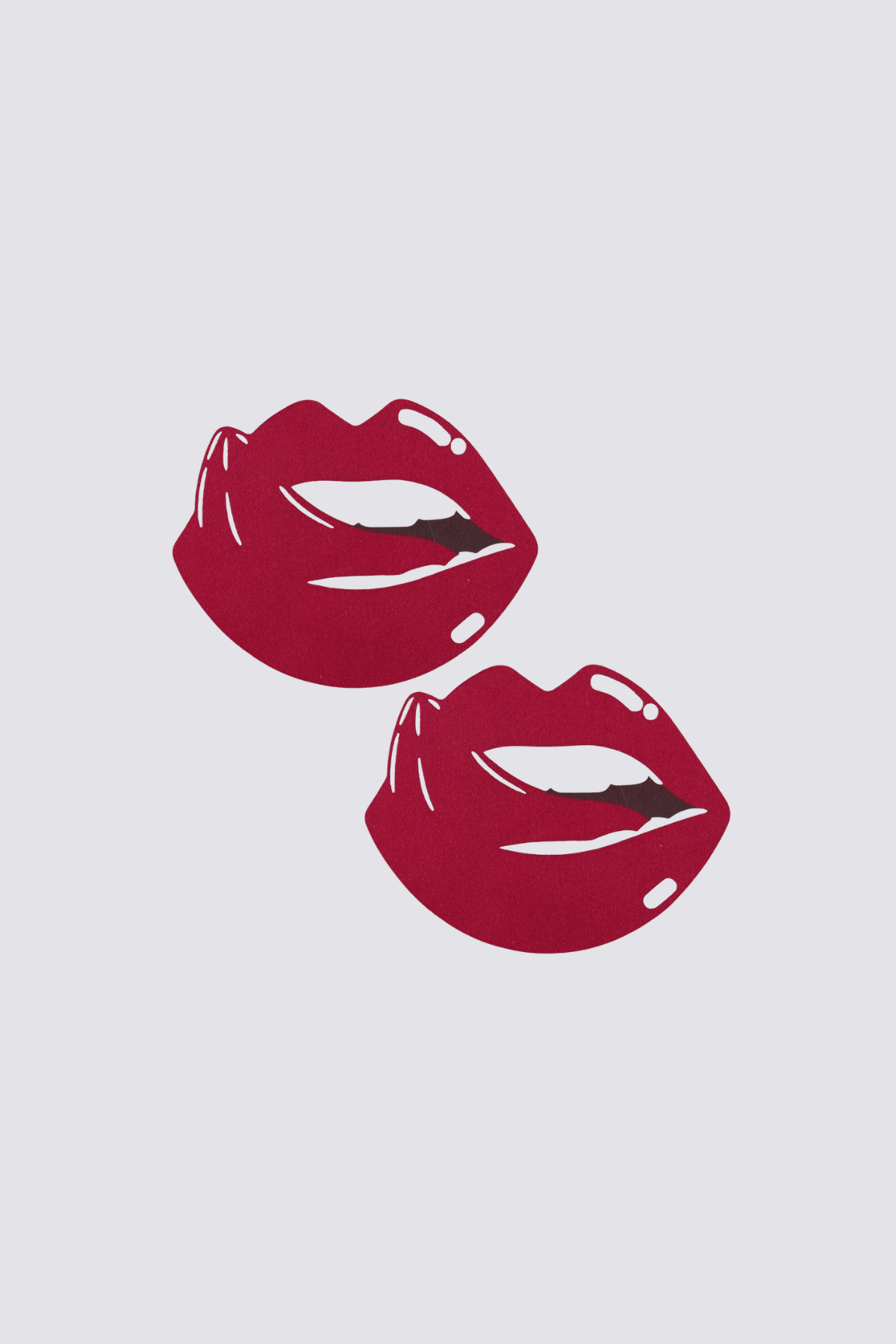 Dark Caress Red Lip Nipple Covers