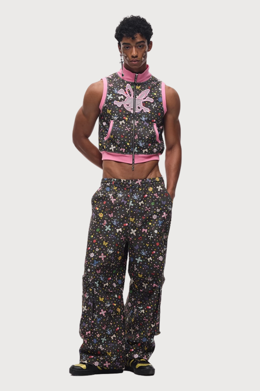 Doll Machine Print Knit Vest