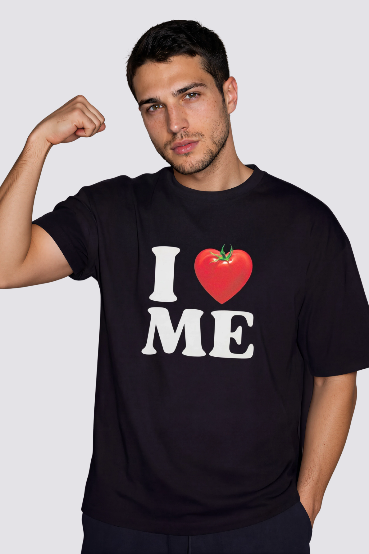 Dust Fold Print T-Shirt Black
