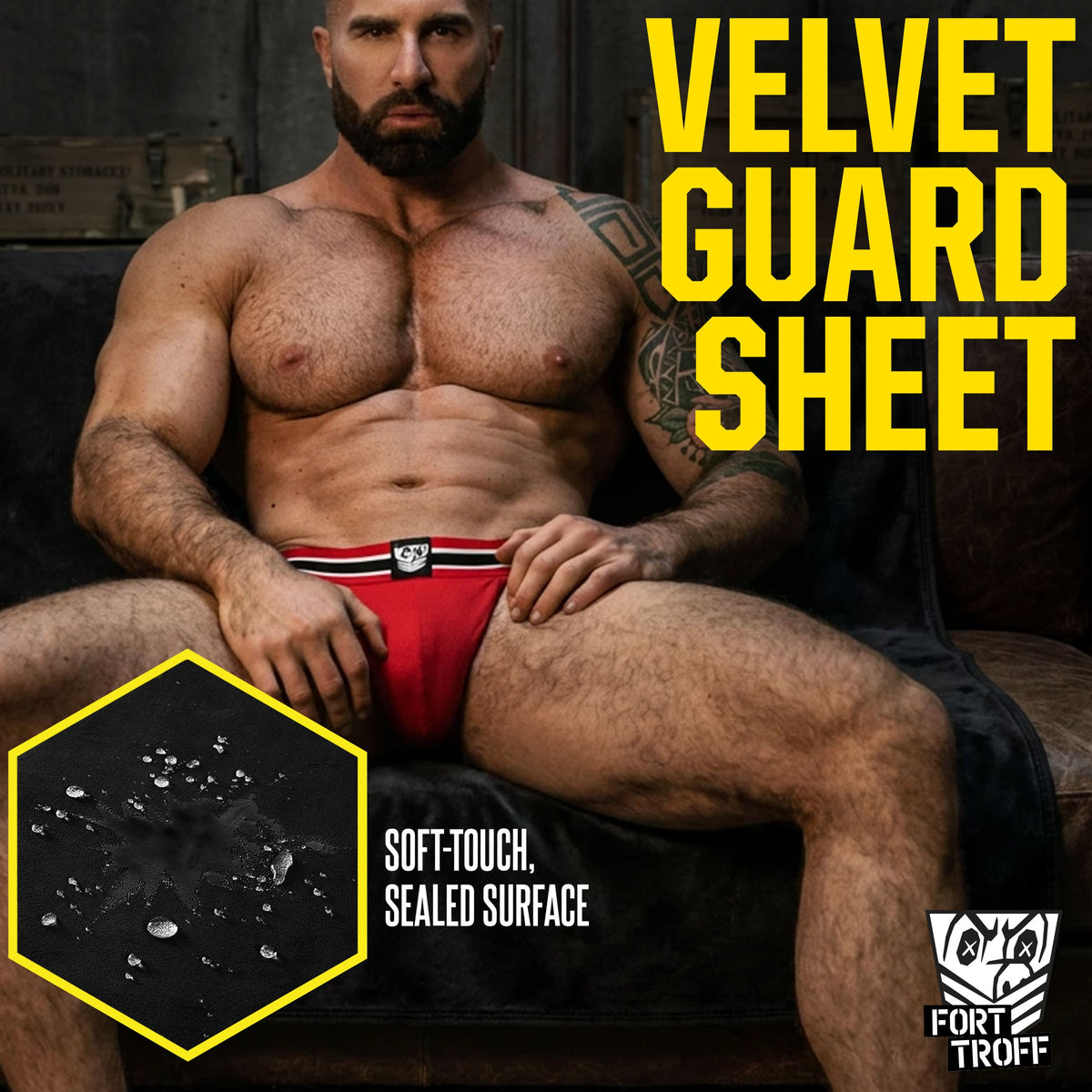 Velvet Guard Waterproof King Play Sheet