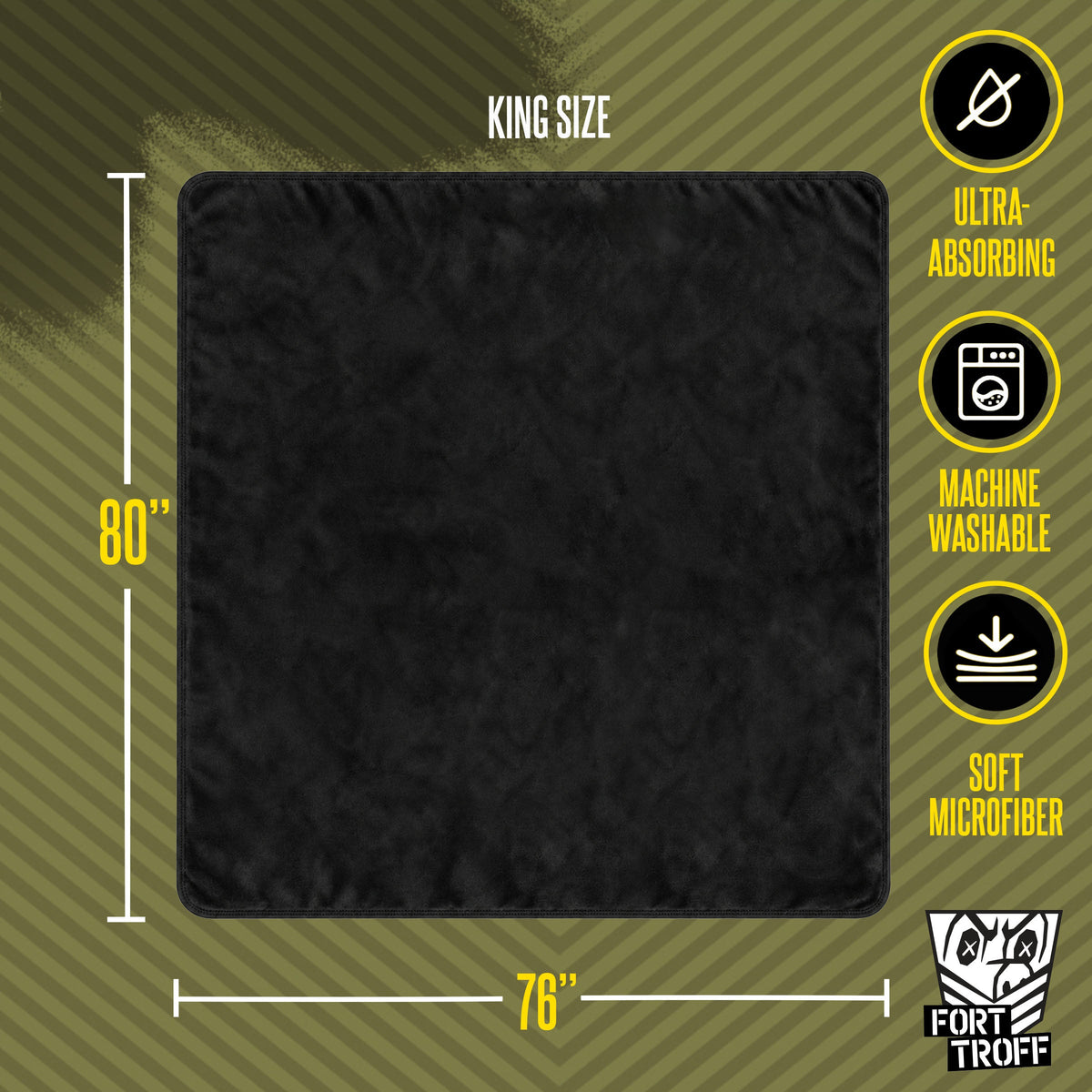 Velvet Guard Waterproof King Play Sheet