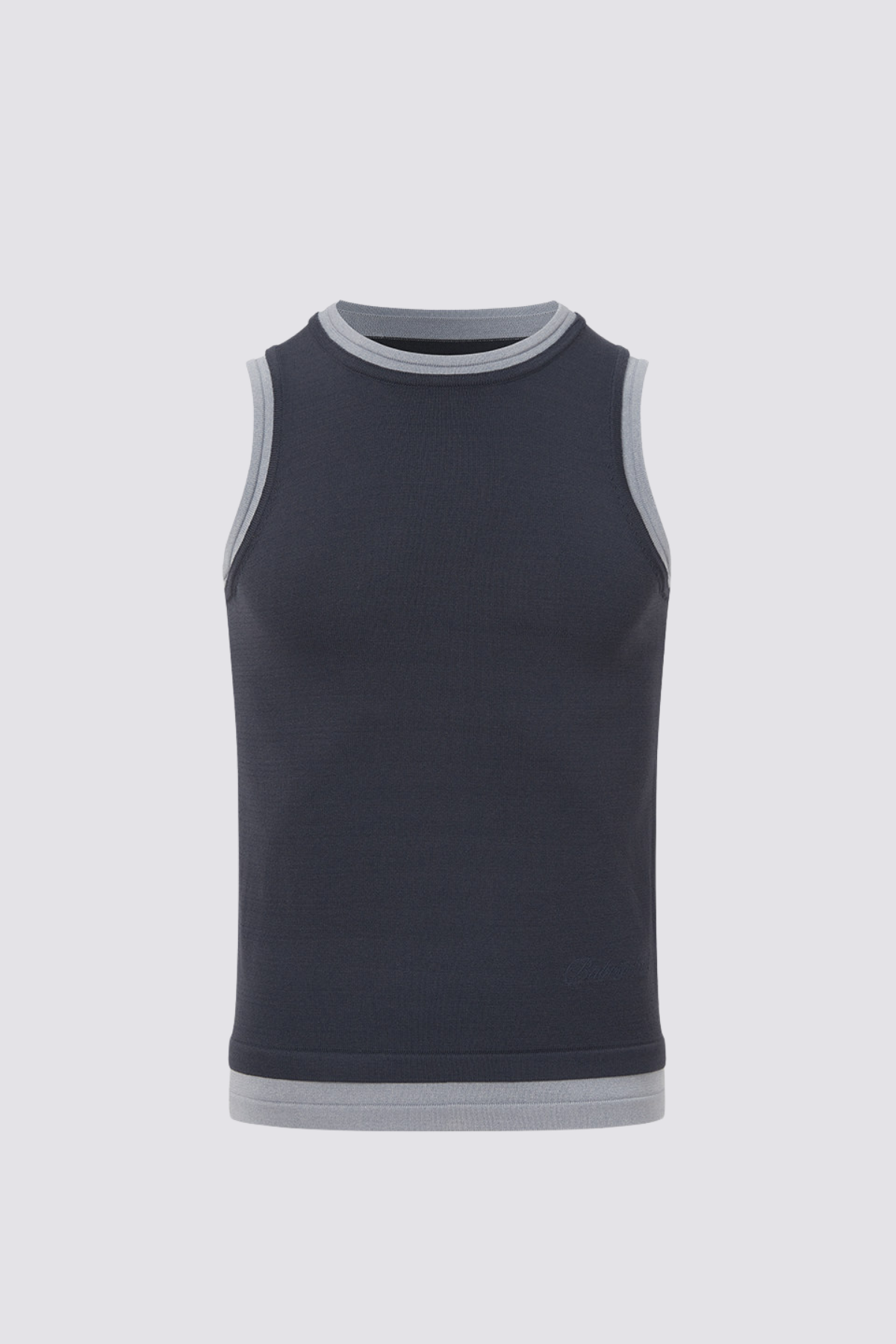 Free Slant Sleeveless Top Grey