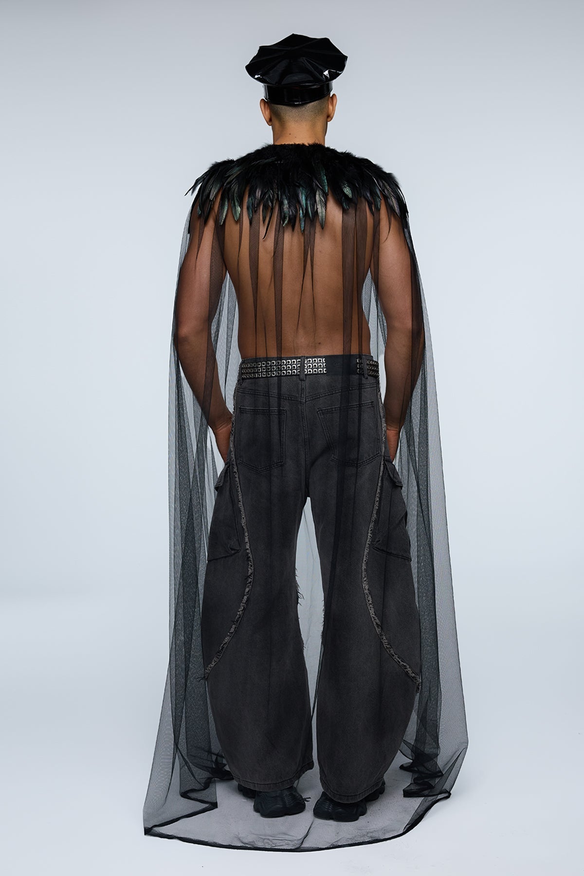 Friction Core Feather Cape