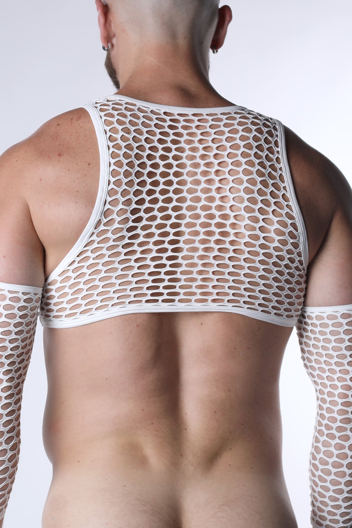 Vaux Galaxy Mesh Cropped Tank Top