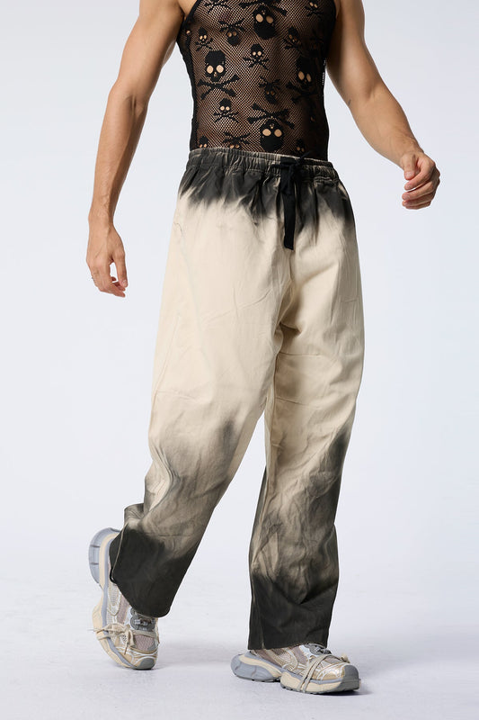 Grey Dash Straight Pants