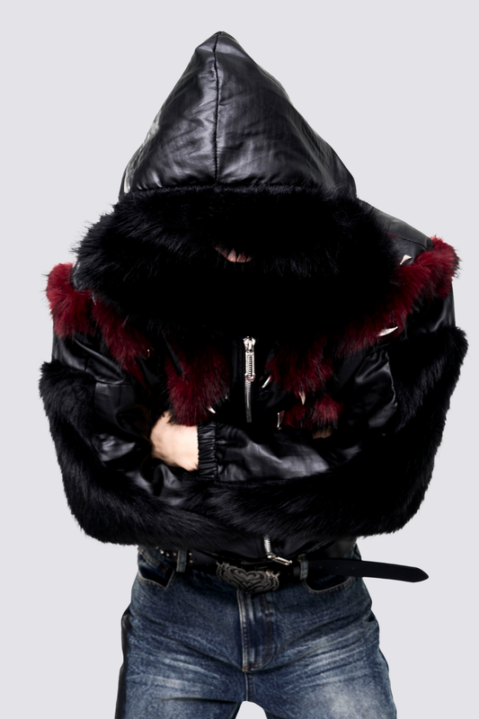 Grim Shroud Fur Hooded Jacket