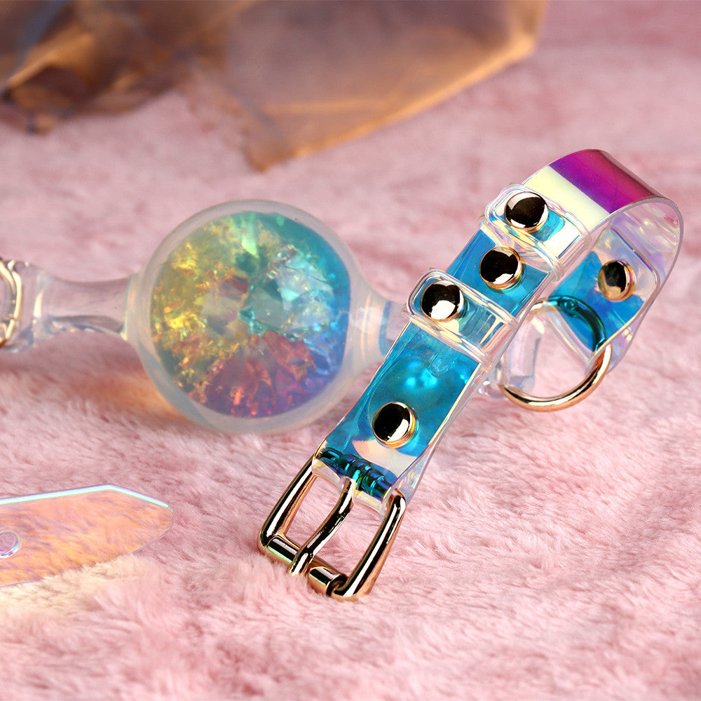 Colorful Open-Mouth Silicone Gag Ball – Sexy BDSM Bondage Gear
