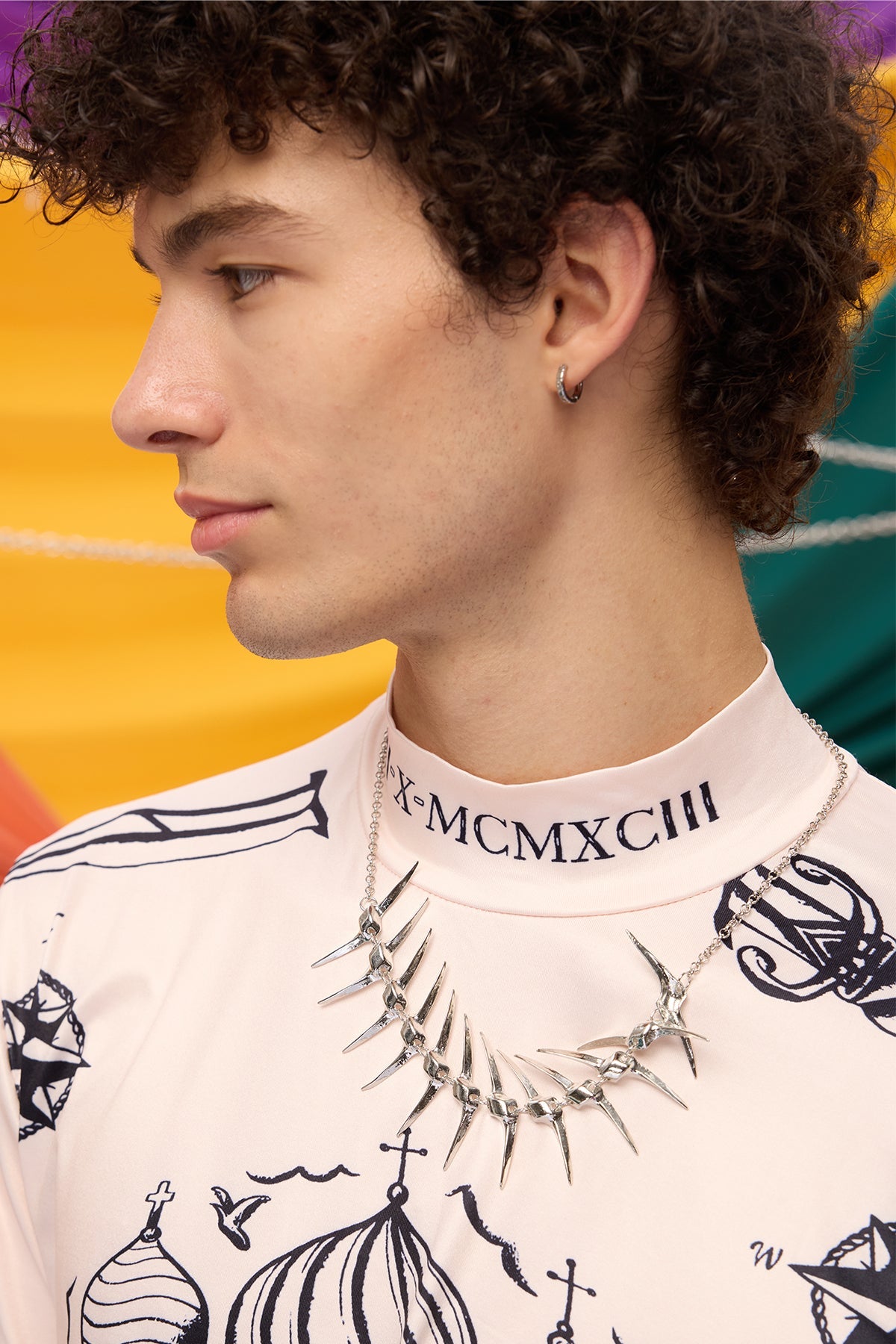 Hardened Gleam Fishbone Necklace
