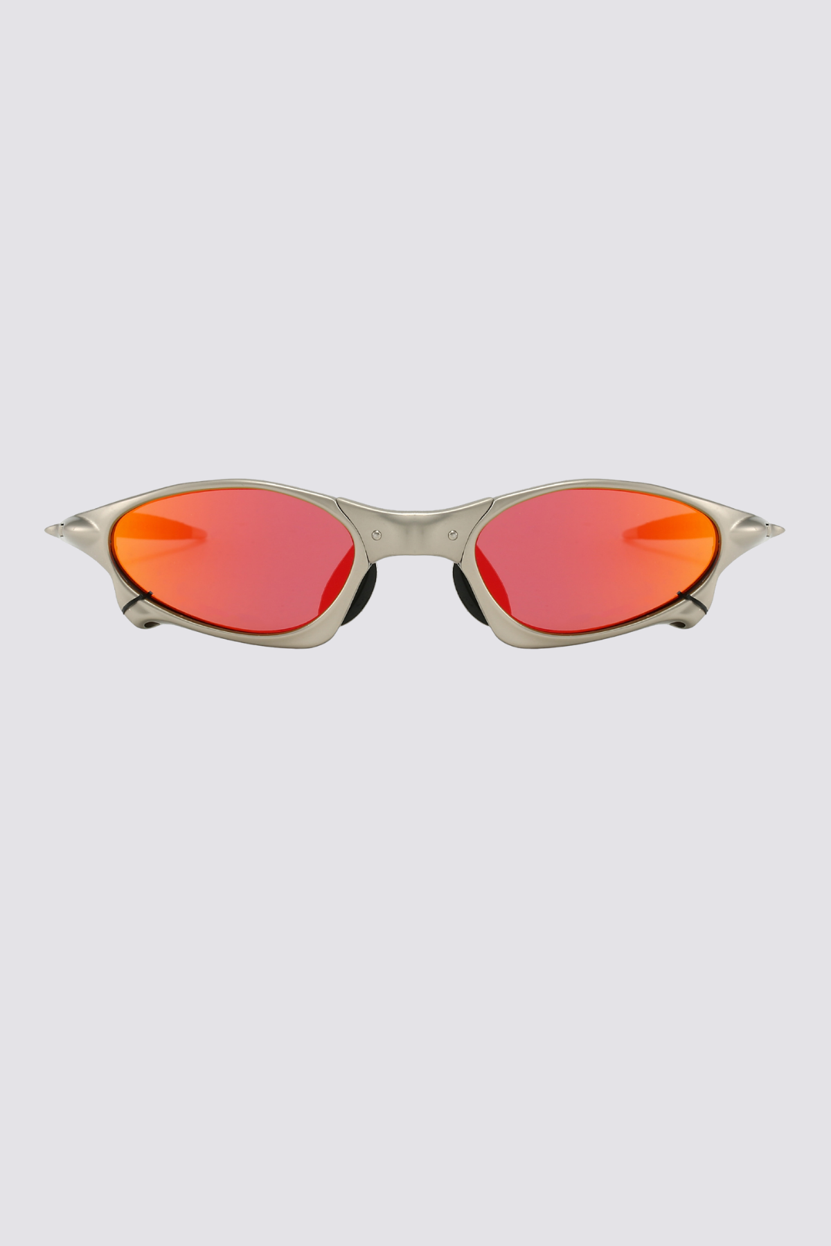Hybrid Lens Metal Sunglasses Red