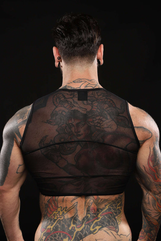 Sheer Racer Crop