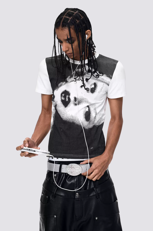 Ice Opinion Portrait Print T-Shirt