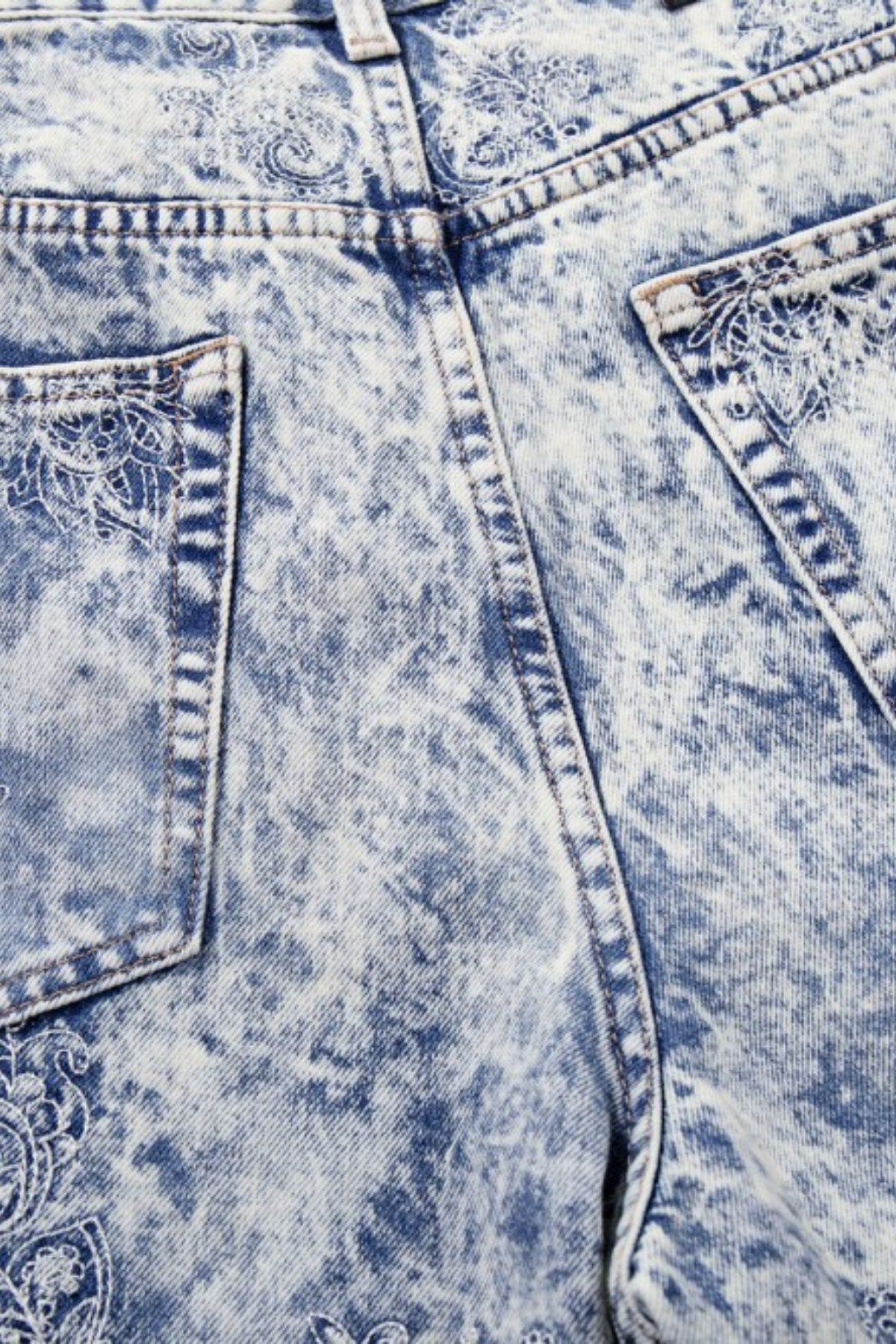 Indigo Flux Tie Dye Barrel Jeans